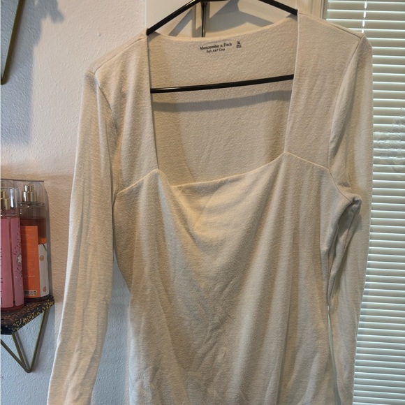 A&F soft and cozy square neck one piece body suit - Picture 3 of 5
